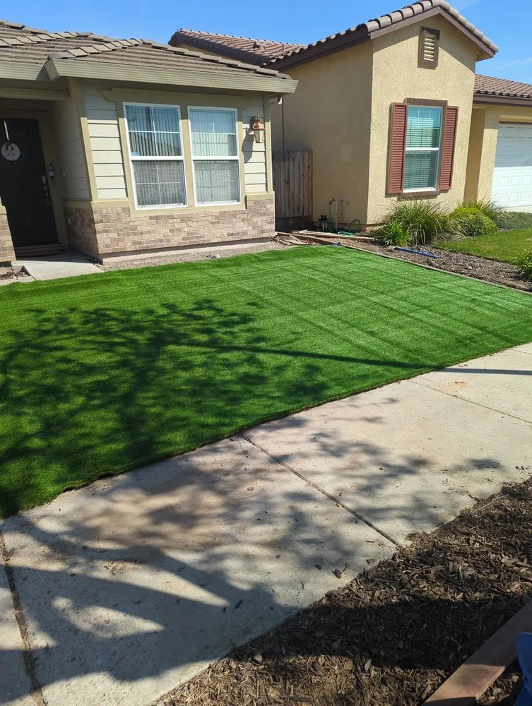 Local lawn mowing service for beautiful yards across Modesto, CA - Hard Rock & Turf Landscape