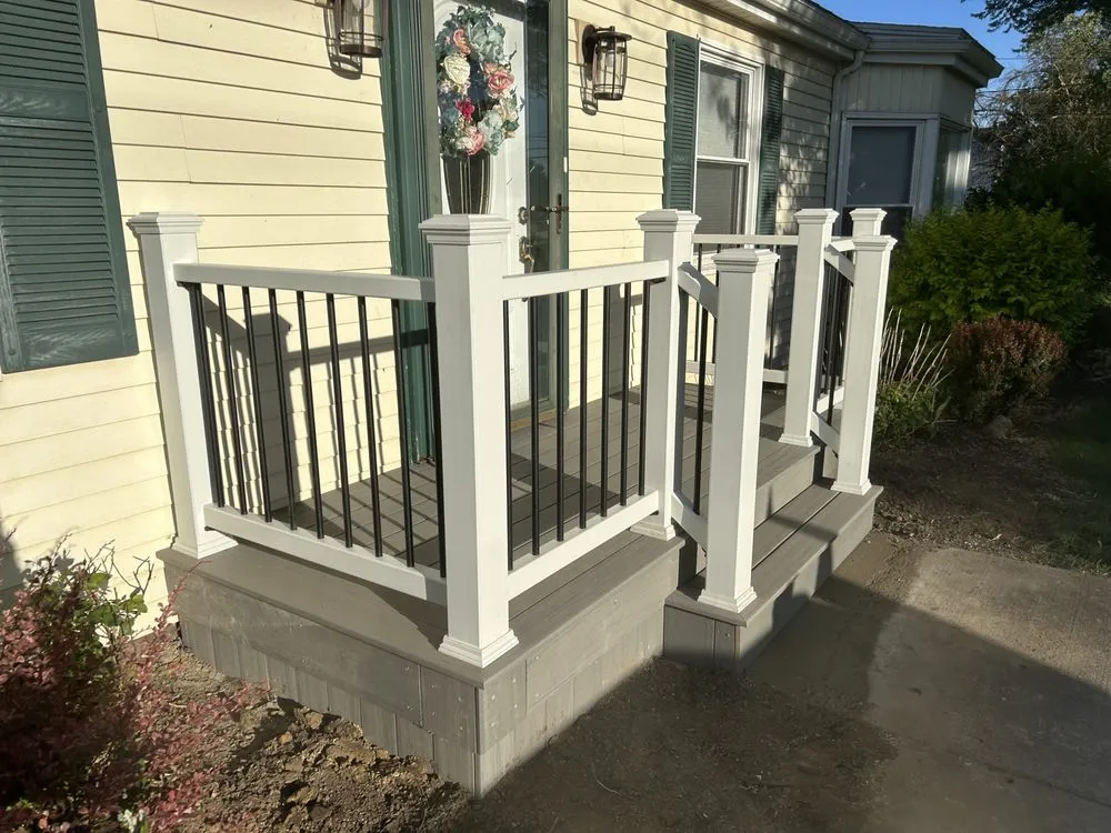 Custom landscape design in Grove City, OH by Hardcore Home Remodeling