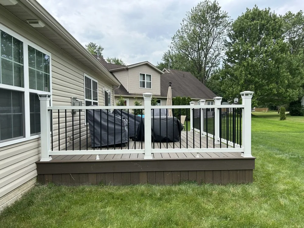 Custom outdoor landscaping for beautiful yards in Grove City, OH by Hardcore Home Remodeling