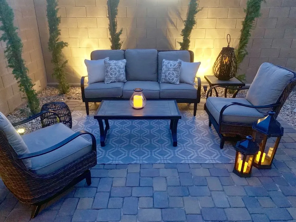 Custom lawn mowing service with custom design across Las Vegas, NV - HardRock landscaping & design