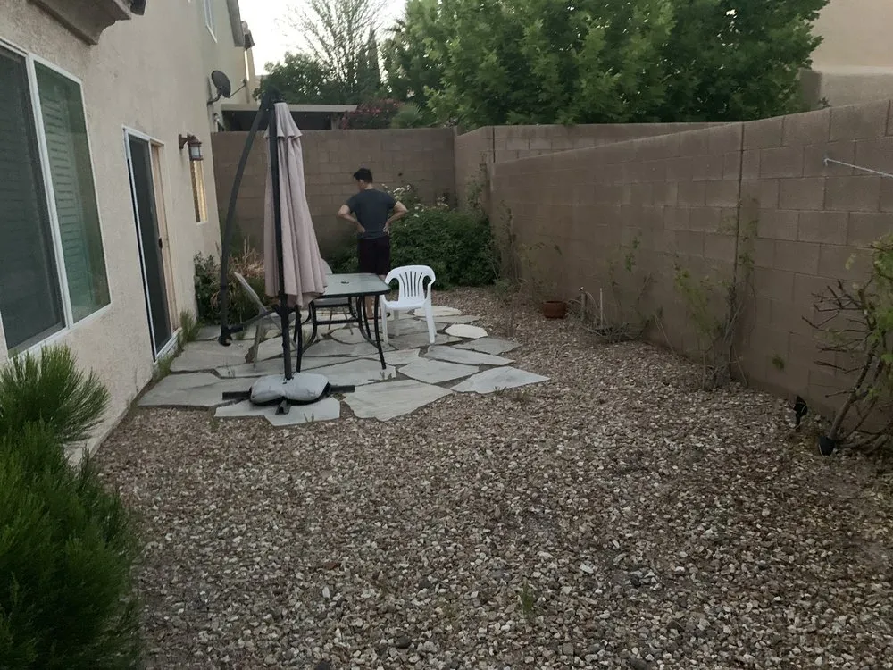 Professional yard maintenance in Las Vegas, NV by HardRock landscaping & design