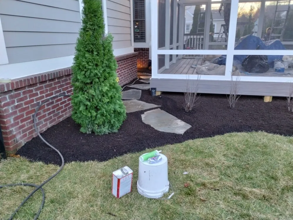 Trusted lawn mowing service with custom design in Anderson, IN by Hardscape