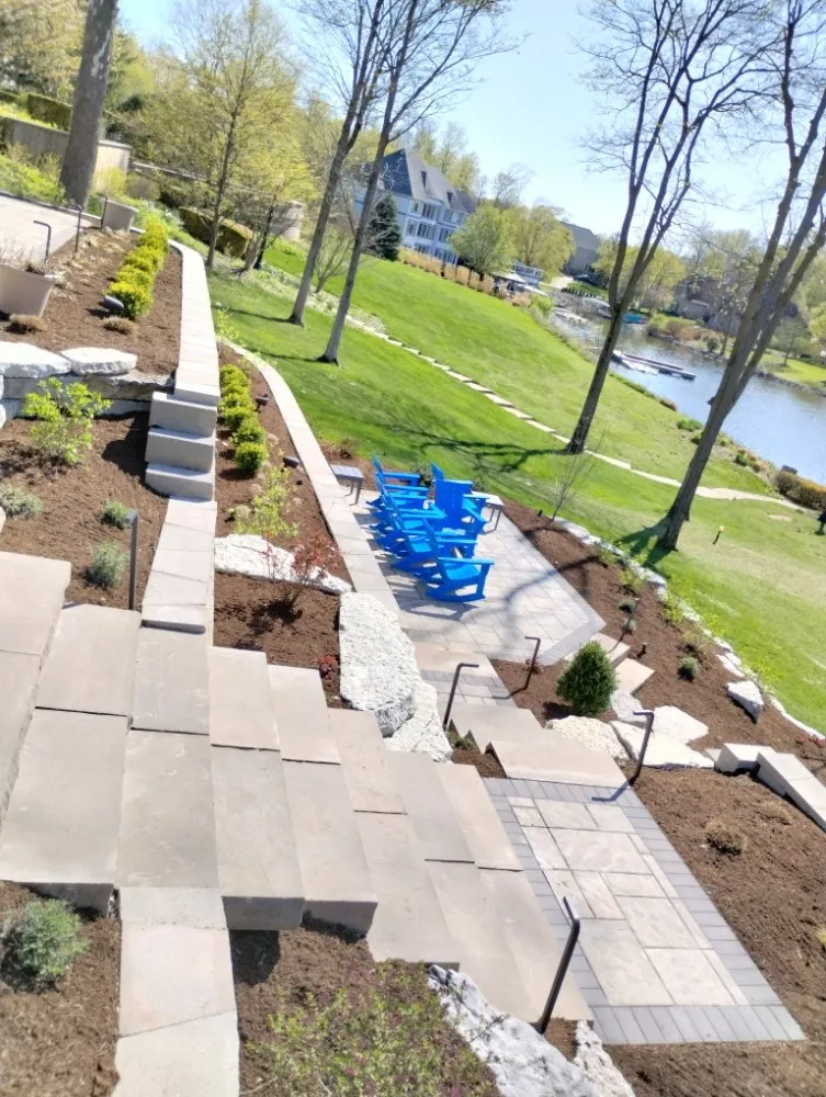 Custom yard maintenance in Anderson, IN by Hardscape