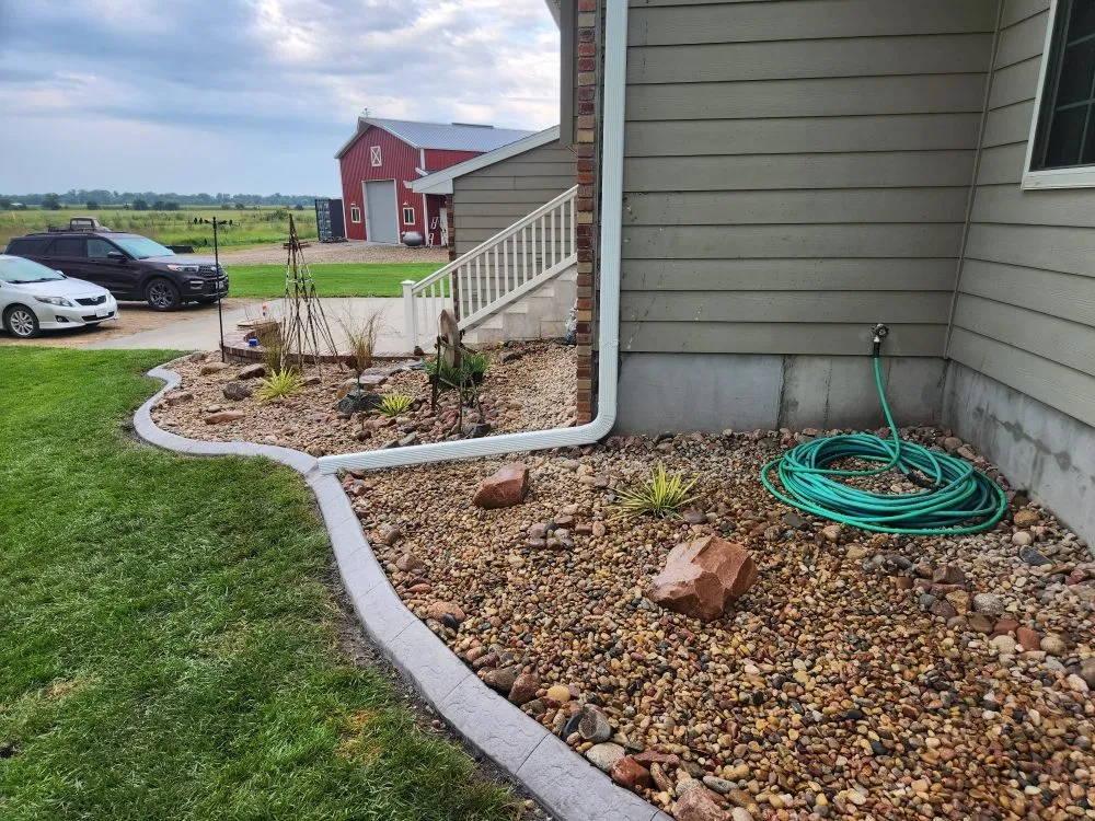Professional garden landscaping in Columbus, NE by Hardscapes Plus