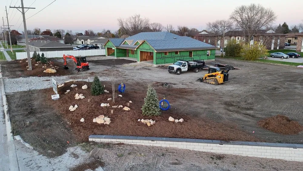 Local landscape design with custom design in Columbus, NE by Hardscapes Plus