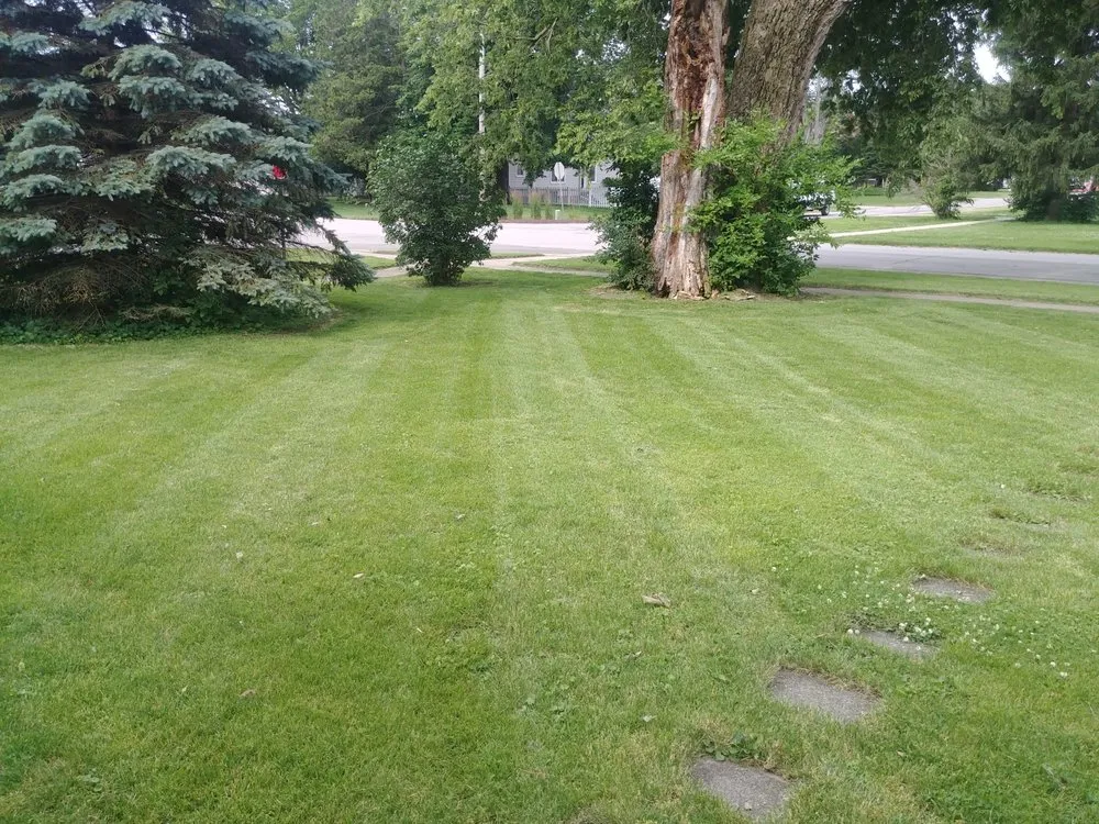 Custom residential landscaping in Mansfield, IL by Hardy's Ground Maintenance