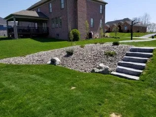 Custom garden landscaping with custom design in York Haven, PA by Haring Lawn Care & Landscaping