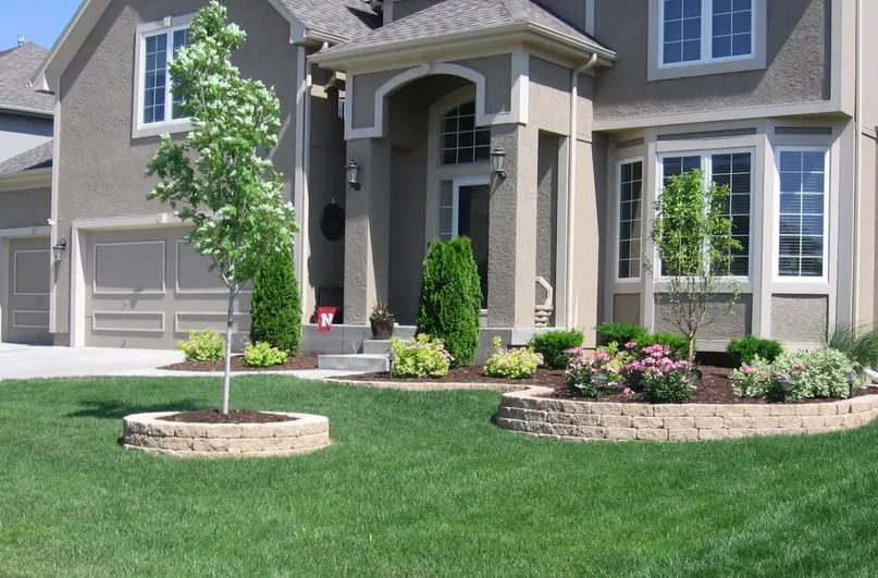 Reliable garden landscaping for beautiful yards across Omaha, NE - Harmony Restoration Lawn Care Services