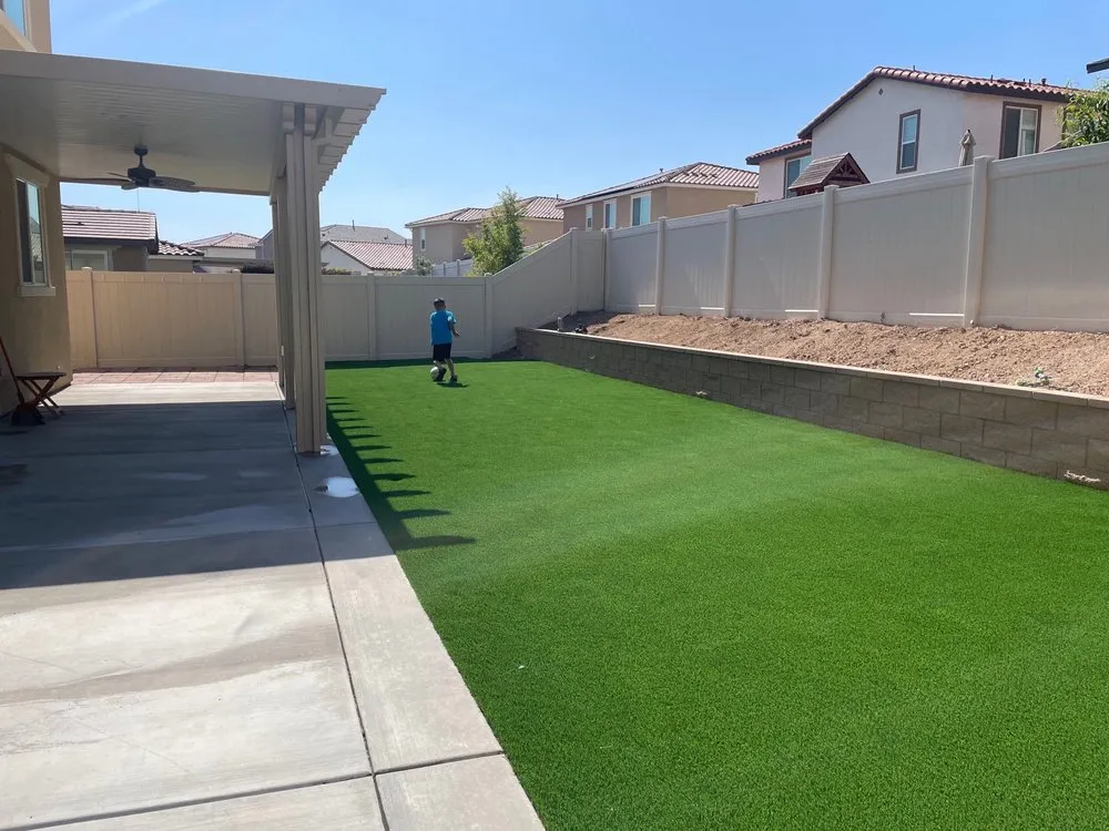 Custom landscaping services for beautiful yards in Menifee, CA by Haro Landscape Construction