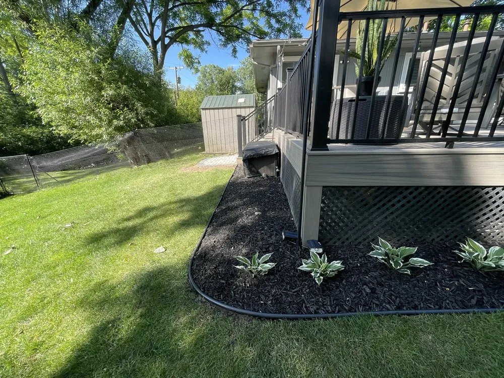 Custom yard maintenance with custom design in New Baltimore, MI by Haro Landscape Services