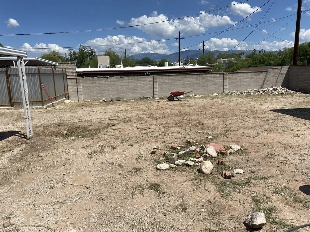Custom yard cleanup service for residential properties across Tucson, AZ - Harpers Landscaping