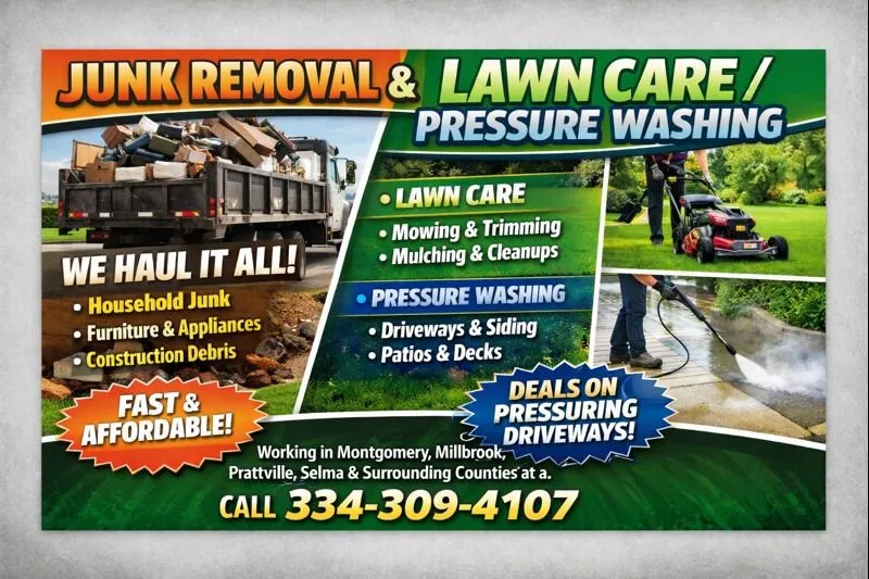 Reliable lawn mowing service in Montgomery, AL by Harrells All In One Solutions