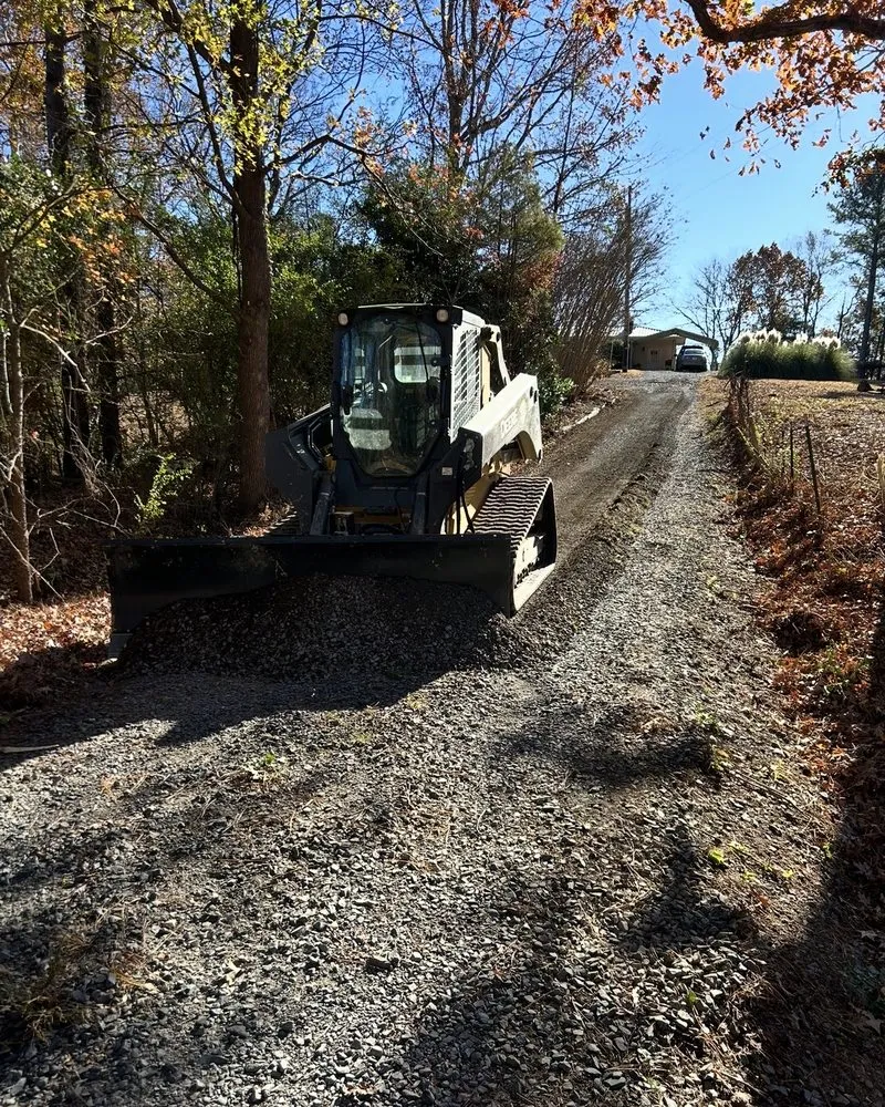 Custom outdoor landscaping in Norwood, NC by Harrington’s Lawn Service