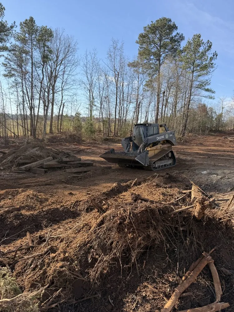 Custom landscape installation in Norwood, NC by Harrington’s Lawn Service