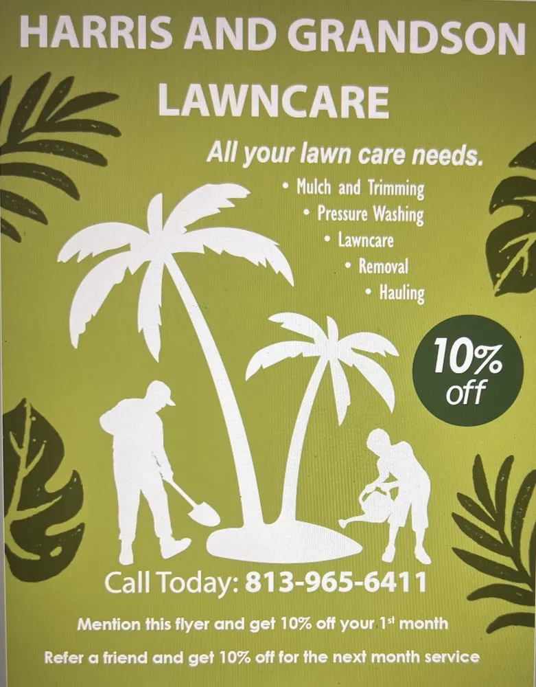 Custom landscape installation with custom design across Tampa Bay, FL - Harris and Grandosn  Lawncare
