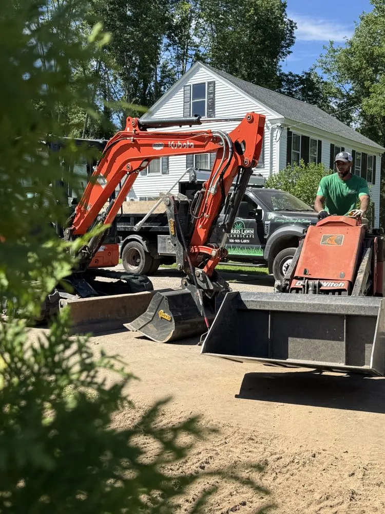 Professional landscape installation in Worcester, MA by Harris Lawn & Landscape