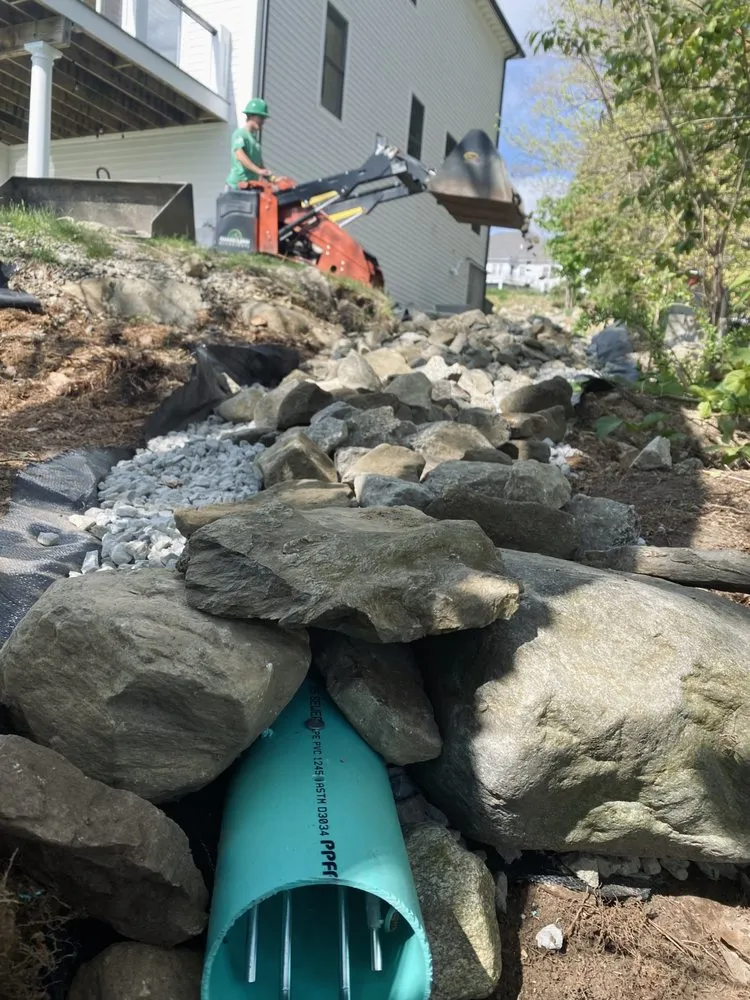 Professional landscape design for residential properties in Worcester, MA by Harris Lawn & Landscape