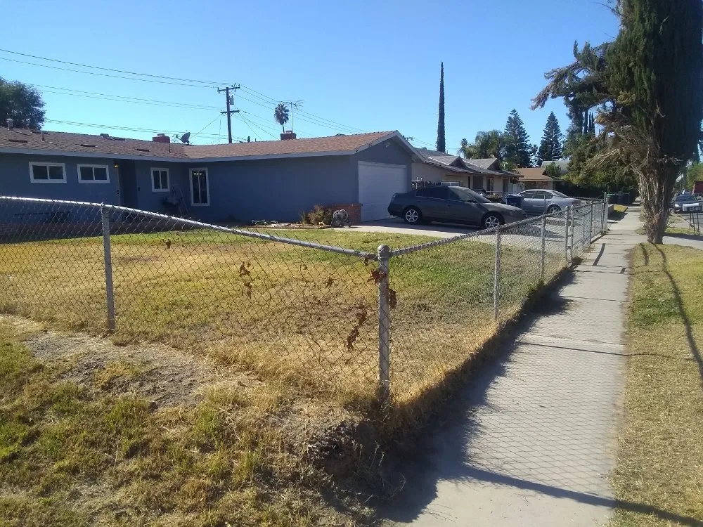 Professional lawn mowing service with custom design in San Bernardino, CA by Harris Window Cleaning Lawn & Gardening Service