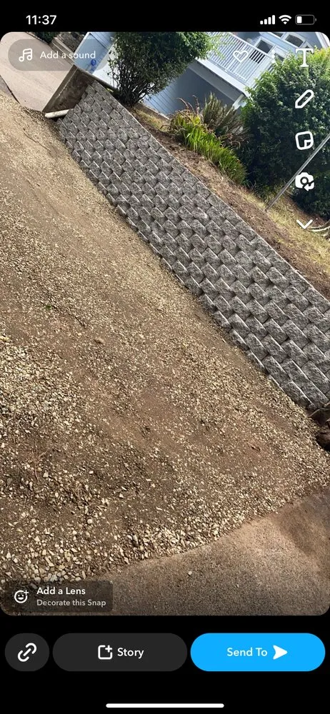 Professional landscape installation with custom design in Lincoln City, OR by Hart Landscape & Handyman Services