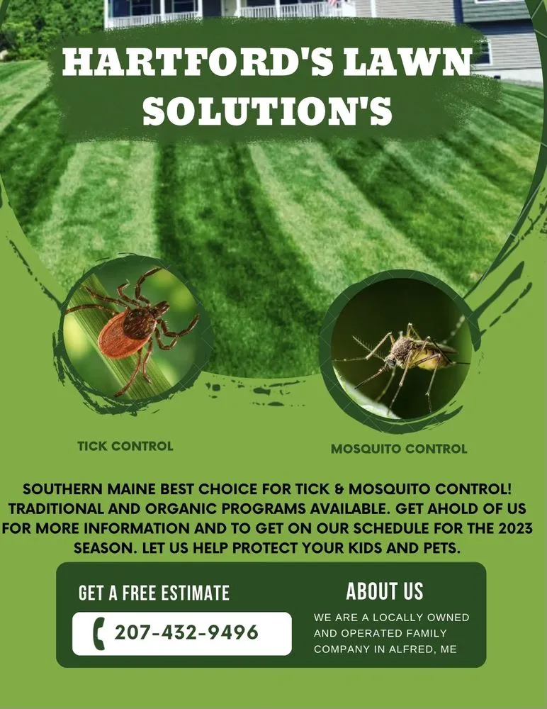Professional lawn mowing service experts serving Alfred, ME - Hartford's Lawn Solutions