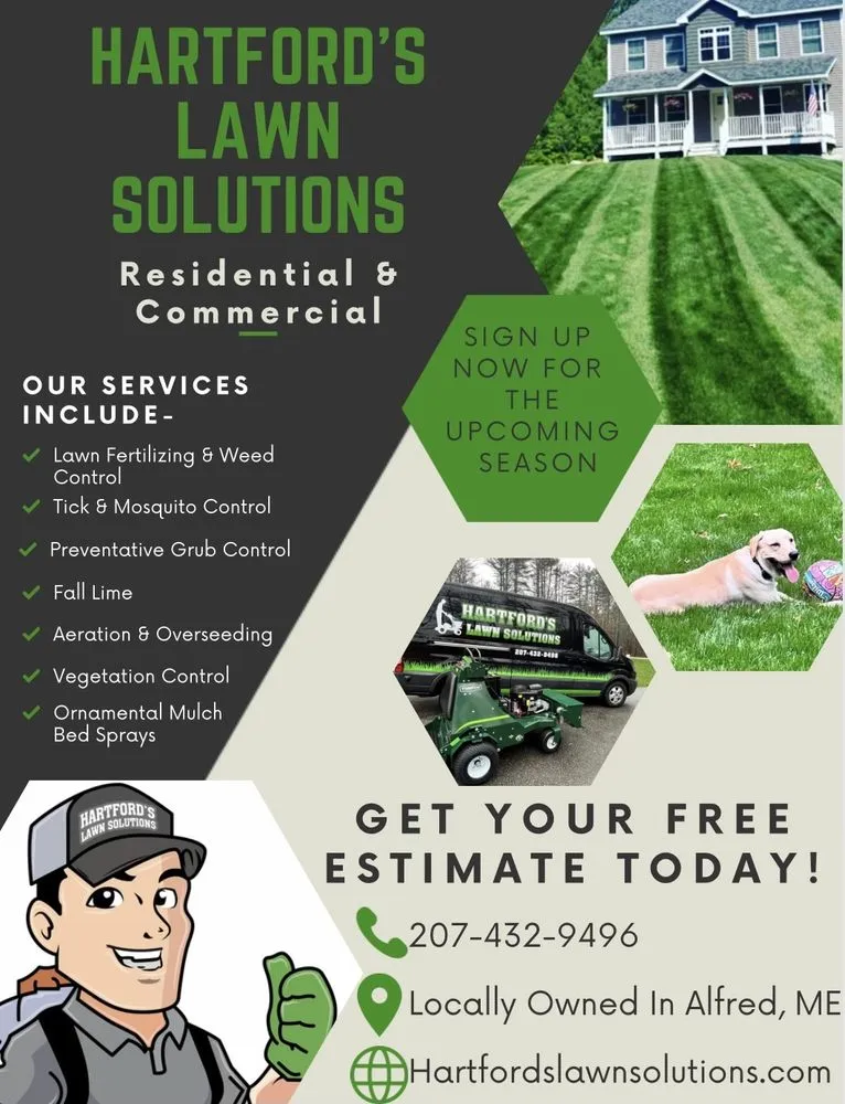 Reliable landscape installation in Alfred, ME by Hartford's Lawn Solutions