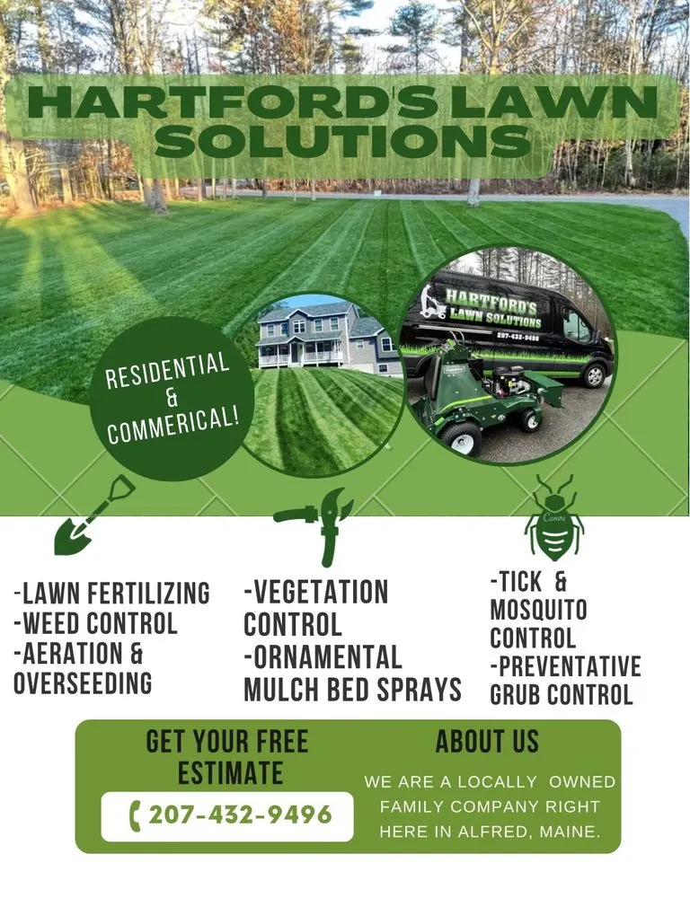 Reliable landscaping services near you in Alfred, ME by Hartford's Lawn Solutions