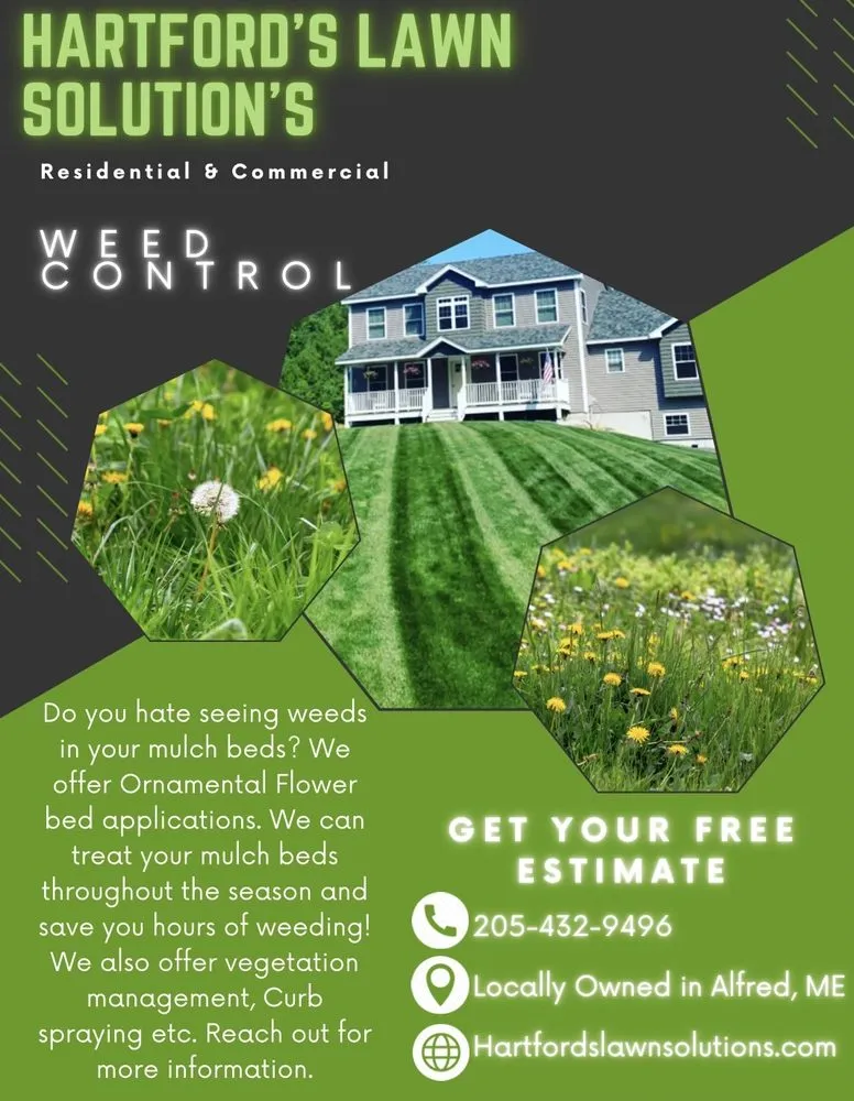 Reliable landscape design for year-round maintenance in Alfred, ME by Hartford's Lawn Solutions