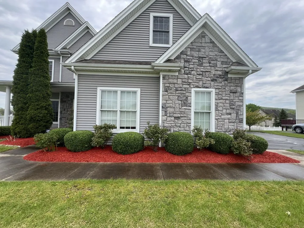 Local garden landscaping in Pine City, NY by Hartke Lawn Care