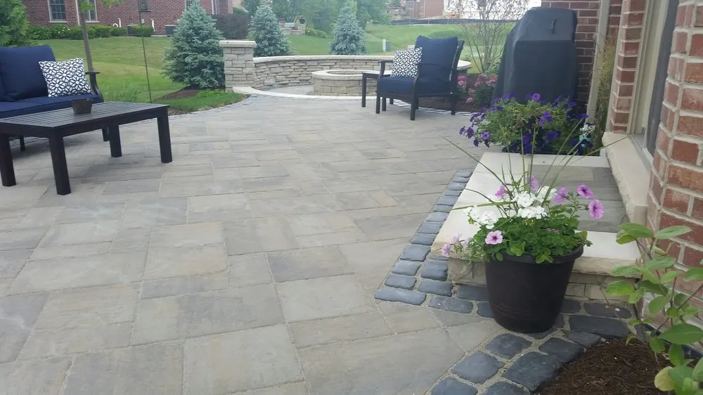 Custom garden landscaping in Peotone, IL by Hartman Landscape