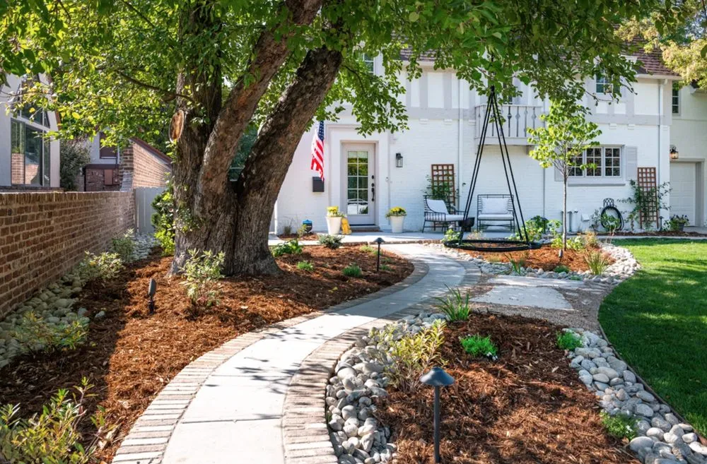 Expert lawn mowing service for residential properties across Denver, CO - Harvester Landscapes