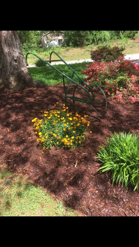 Trusted outdoor landscaping with custom design in Mebane, NC by Harvey & Sons Landscaping and General Services