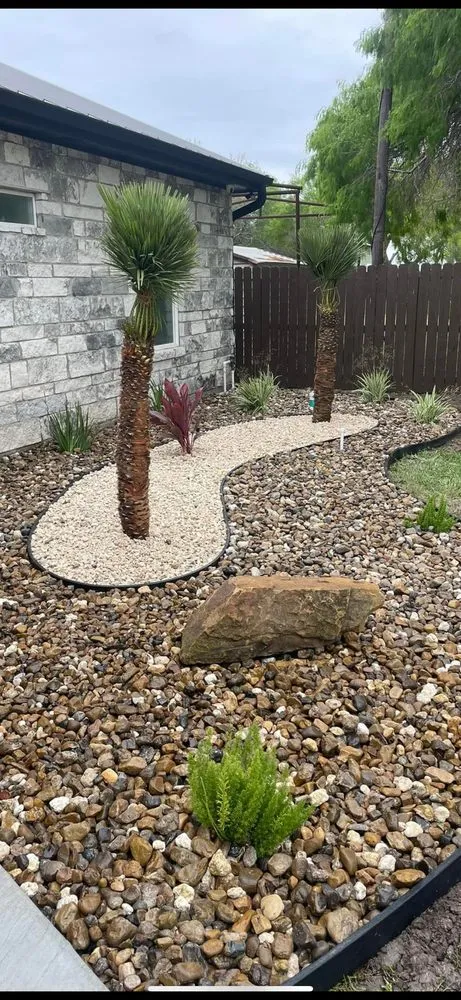 Affordable landscape design in Kingsville, TX by Harvey Landscaping