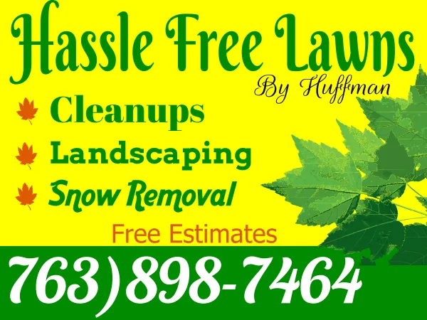 Affordable yard cleanup service for residential properties in Plymouth, MN by HASSLE FREE Lawns