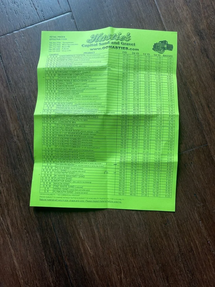 Local outdoor landscaping in West Sacramento, CA by Hastie's Capitol Sand & Gravel