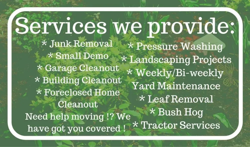 Local yard cleanup service in Trinity, NC - Haul Dawgs