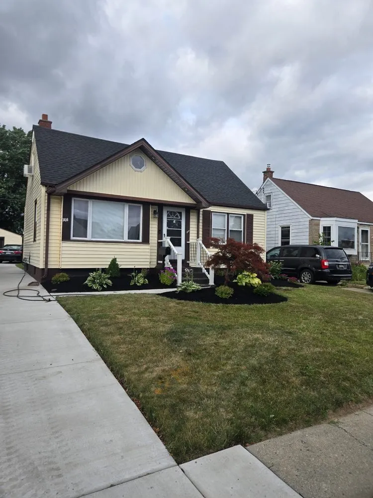 Custom garden landscaping in Depew, NY by Hauser's Complete Care