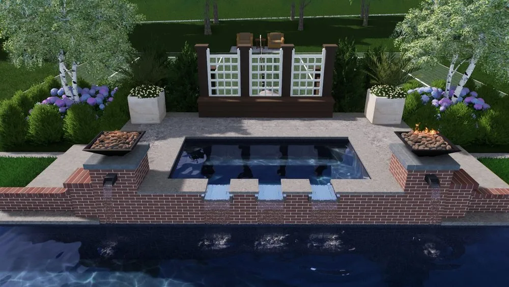 Custom landscape design with custom design in Waxhaw, NC by Haven Design Scapes