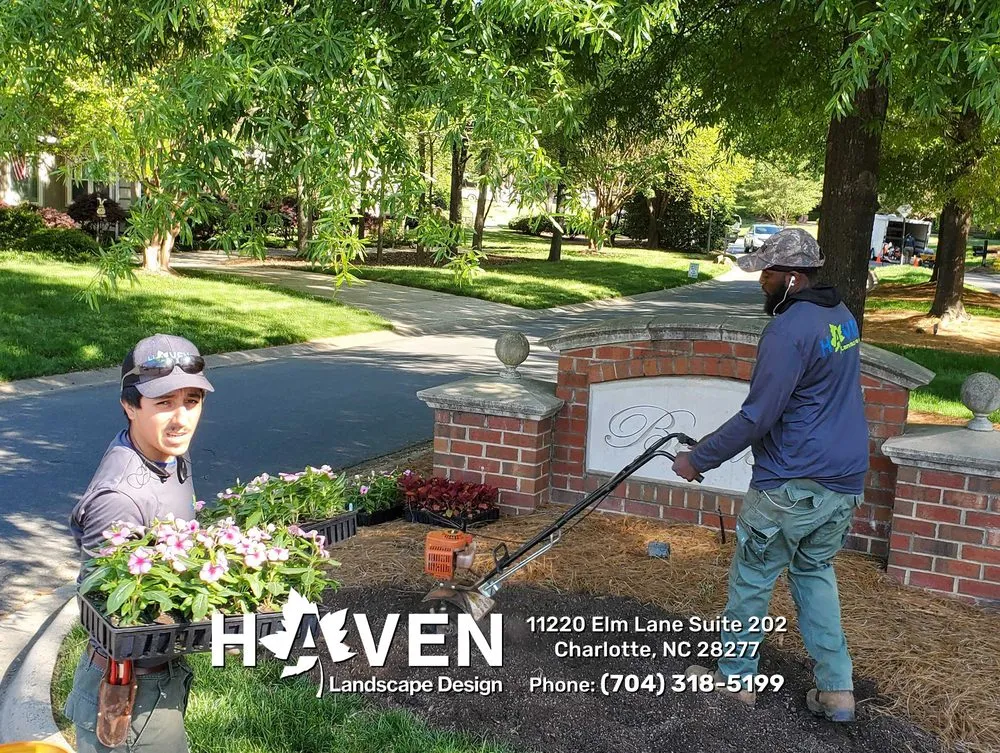 Professional residential landscaping in Charlotte, NC by Haven Landscape Design