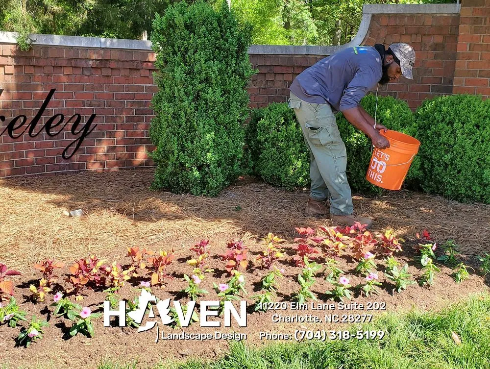Custom landscape installation for outdoor upgrades in Charlotte, NC by Haven Landscape Design