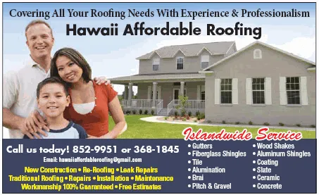 Affordable outdoor landscaping in Pearl City, HI - Hawaii Affordable Roofing