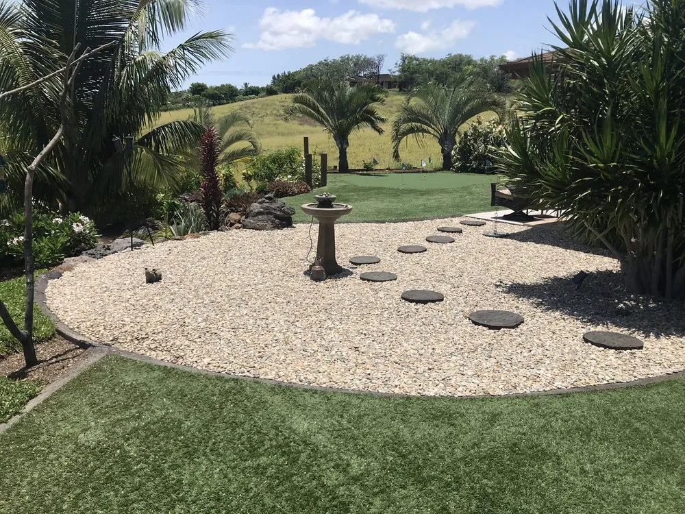 Custom landscape design in Waimea, HI by Hawaii Dreamturf