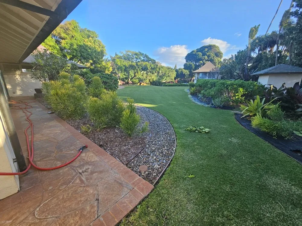 Custom landscape design in Wailuku, HI by Hawaiian Oasis Landscape