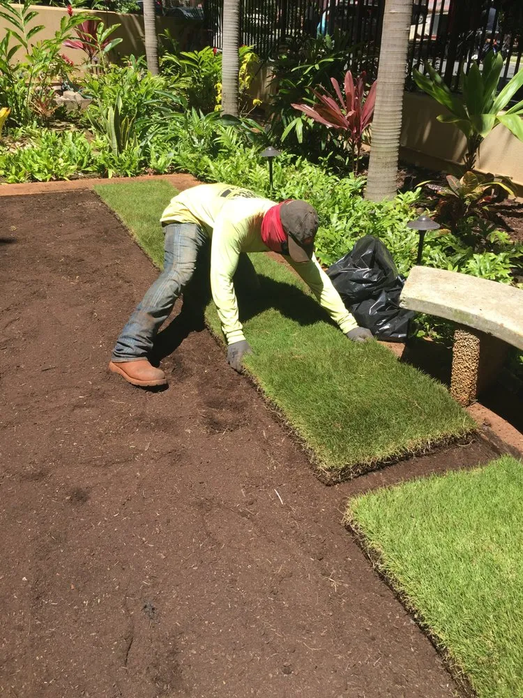 Custom yard cleanup service in Mililani, HI by Hawaiian Turfgrass