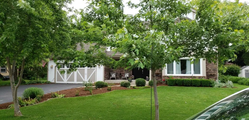 Custom landscape installation in Rockford, IL by Hawker Landscaping Solutions