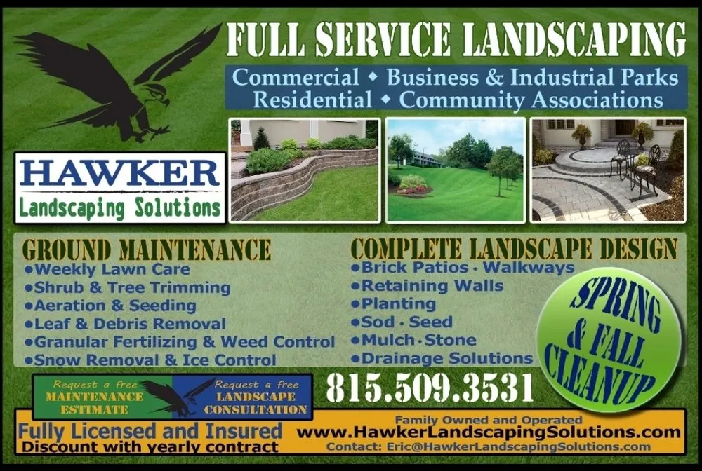 Top-rated yard maintenance experts serving Rockford, IL - Hawker Landscaping Solutions