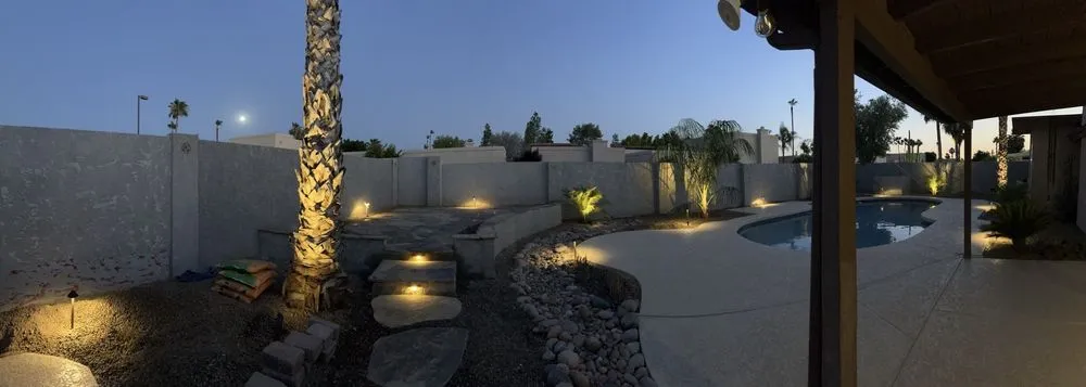 Expert landscape installation for residential properties in Phoenix, AZ by Hawkeye Landscaping