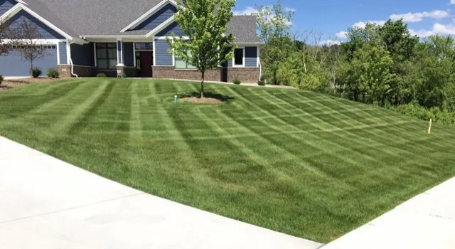 Affordable residential landscaping in Rochester, MN by Hawkeye Services