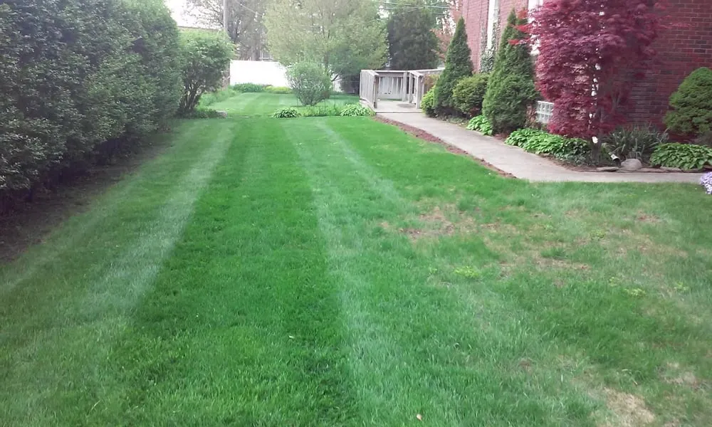Expert lawn mowing service for residential properties in Petersburg, MI by Hawkins Lawncare