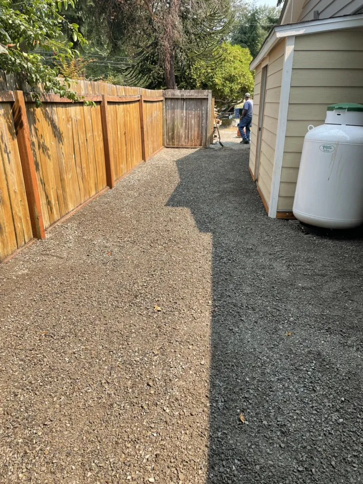 Professional yard cleanup service with custom design in Everett, WA by Hawks Landscaping