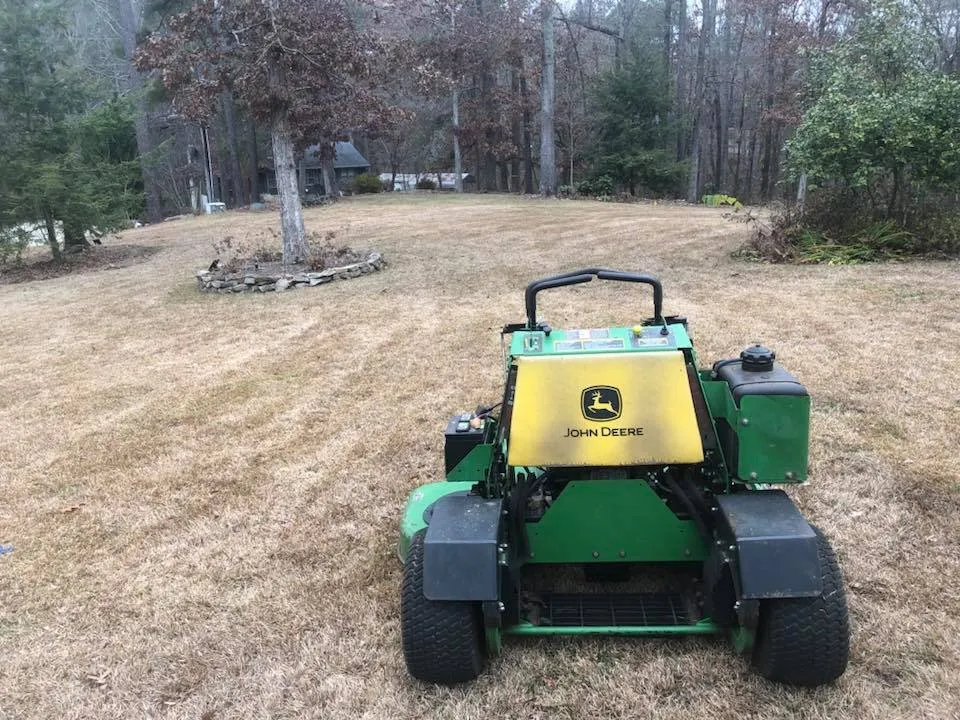 Professional lawn care service for residential properties in Woodstock, GA by Hawks Landscaping